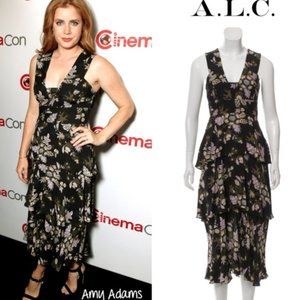 NWT A.L.C “Hayley” tiered floral midi dress